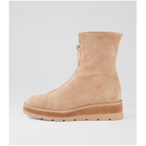 Django & Juliette Travers Dj Latte Nat & Latte Suede Sole Latte Nat & Latte Boots Womens Shoes Casual Ankle Boots
