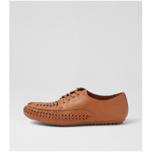 Django & Juliette Voyce Dj Dk Tan Leather Dk Tan Shoes Womens Shoes Casual Flat Shoes