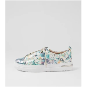 Django & Juliette Wattel Dj Blue Multi Leather Blue Multi Sneakers Womens Shoes Casual Casual Sneakers