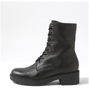 Django & Juliette Xetie Dj Black Black Sole Leather Black Black Sole Boots Womens Shoes Casual Ankle Boots