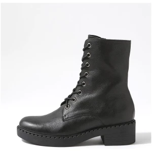 Django & Juliette Xetie Dj Black Black Sole Leather Black Black Sole Boots Womens Shoes Casual Ankle Boots