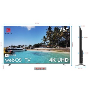 EMETE 75" Frameless UHD Smart WebOS TV
