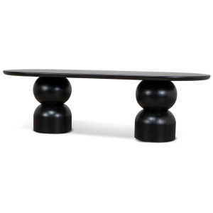 Elemental 2.5m Dining Table - Full Black by Interior Secrets - AfterPay Available