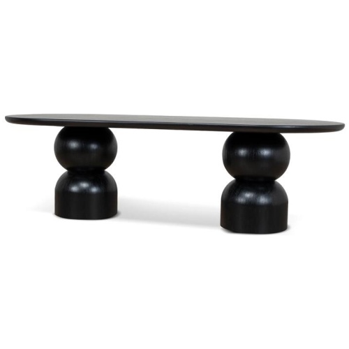 Elemental 2.5m Dining Table - Full Black by Interior Secrets - AfterPay Available