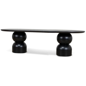 Elemental 2.8m Dining Table - Full Black by Interior Secrets - AfterPay Available