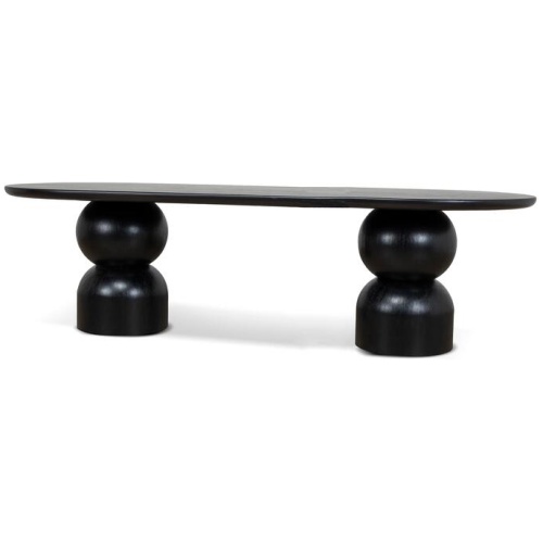 Elemental 2.8m Dining Table - Full Black by Interior Secrets - AfterPay Available