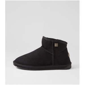 Emu Australia Platinum Slim Darling Em Black Sheepskin Black Boots Womens Shoes Casual Ankle Boots