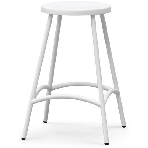 Ex Display - Alondra 65cm Barstool - White by Interior Secrets - AfterPay Available