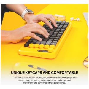 Fantech GO MOCHI85 Wireless Keyboard and Mouse Combo (Yellow)
