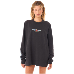 Felle Bondi Lovers Long Sleeve Moto Tee Washed Black