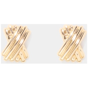 Forever New Women's Celestia Criss Cross Stud Earrings in Gold