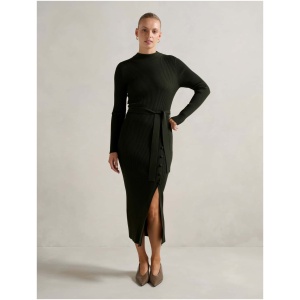 Forever New Women's Kiara Button Detail Midi Dress in Green