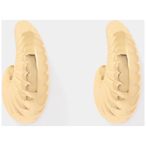 Forever New Women's Rosa Ridge Hoop Earrings in Gold Plated