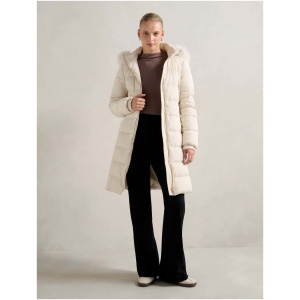Forever New Women's Sandra Long Puffer Coat in True Cream