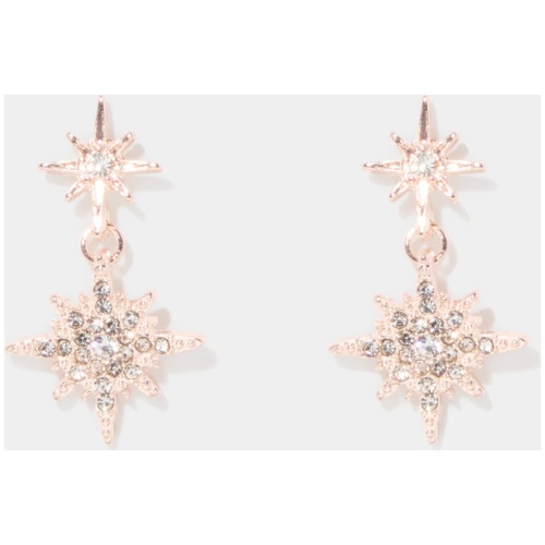 Forever New Women's Sierra Starburst Earring in Rose Gold/Crystal