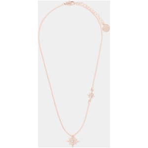 Forever New Women's Sierra Starburst Necklace in Rose Gold/Crystal