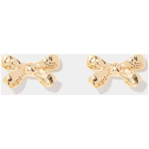 Forever New Women's Teresa Texture Bow Earring in Gold