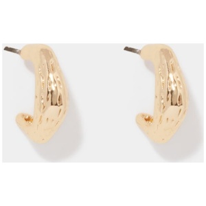 Forever New Women's Terri Textured Hoop Earrings in Gold Plated