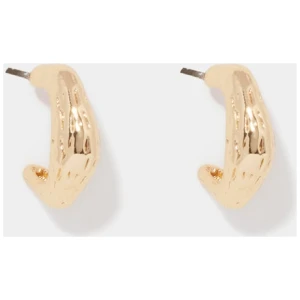 Forever New Women's Terri Textured Hoop Earrings in Gold Plated