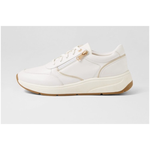 Geox D Cristael E Ge White Leather White Sneakers Womens Shoes Casual Casual Sneakers