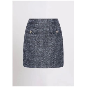 Hans Metallic Tweed Mini Skirt