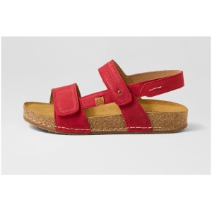 Josef Seibel Hannah 02 Js Rot Leather Rot Sandals Womens Shoes Casual Sandals Flat Sandals