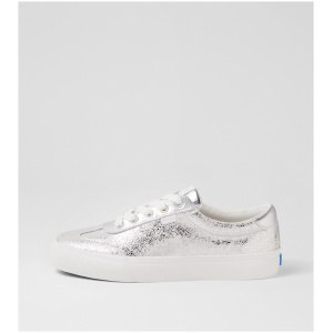 Keds Jump Kick T Toe Ke Silver Leather Silver Sneakers Womens Shoes Casual Casual Sneakers