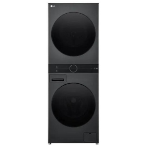 LG 12kg/9kg WashTower Stacked Washer Dryer - Black
