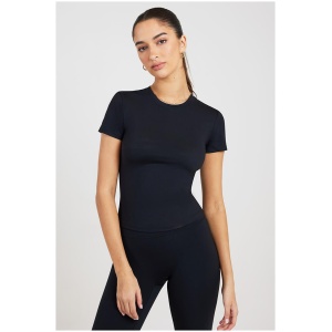 Leelo Active Sculpt Fitted Tee Black