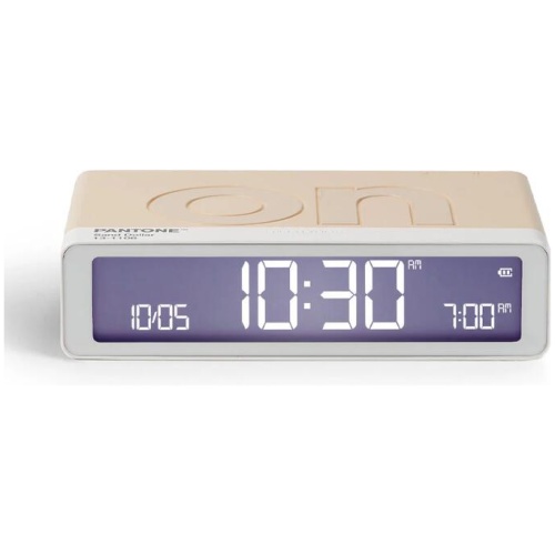 Lexon Flip Classic Reversible Alarm Clock PANTONE - Sand