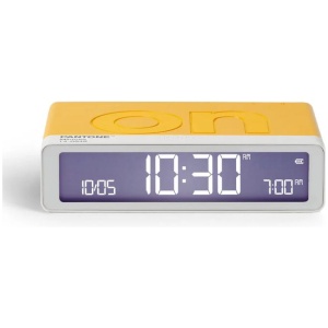 Lexon Flip Classic Reversible Alarm Clock PANTONE - Yellow