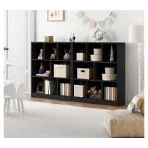 Lilypad 8 Shelf Bookcase Black