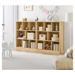 Lilypad 8 Shelf Bookcase Neutral