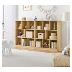 Lilypad 8 Shelf Bookcase Neutral