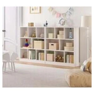 Lilypad 8 Shelf Bookcase White