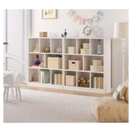 Lilypad 8 Shelf Bookcase White