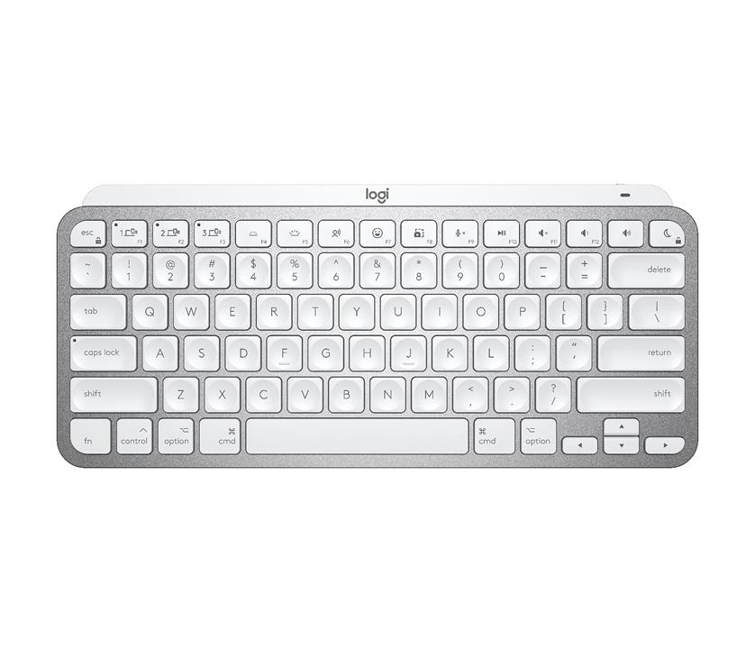 Logitech MX Keys Mini For Mac Minimalist Wireless Illuminated Keyboard - Pale Grey