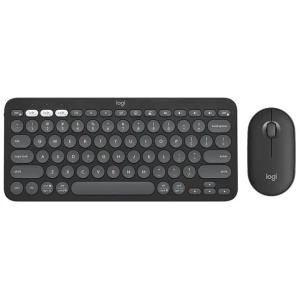 Logitech Pebble 2 Combo Wireless Keyboard Mouse - Tonal Graphite