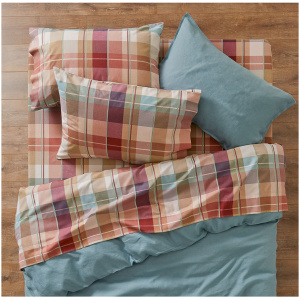 Madison Check Flannelette Sheet Set - Extra Deep Queen