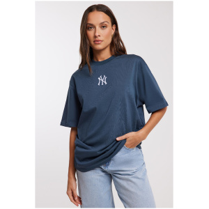 Majestic Womens Logo Tee Midnight Navy