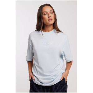 Majestic Womens Stacked Logo Tee Ballad Blue