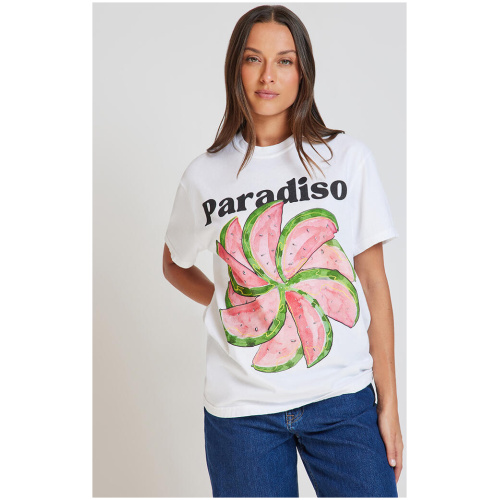Maku The Label Watermelon Tee White