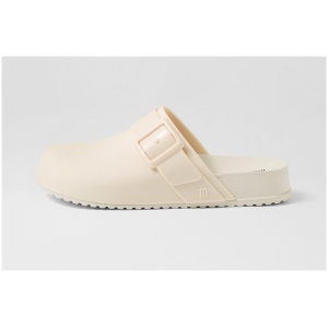 Melissa Melissa Cozy Clog Ad My Cream Pvc Cream Sandals Womens Shoes Casual Sandals Flat Sandals