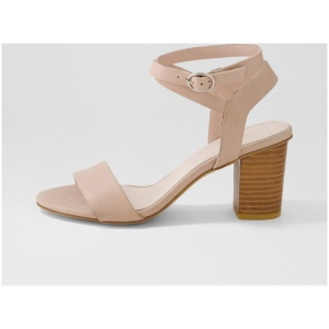 Mollini Liason Mo Stone Leather Stone Sandals Womens Shoes Casual Heeled Sandals