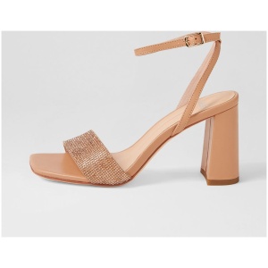 Mollini Maltar Mo Nude Rose Gold Jewels Leather Nude Rose Gold Sandals Womens Shoes Dress Heeled Sandals