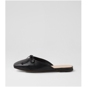 Mollini Nevina Mo Black Leather Black Shoes Womens Shoes Casual Flat Shoes