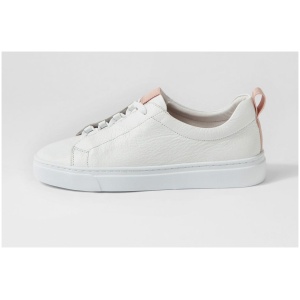 Mollini Oshiy Mo White Dk Nude Leather White Dk Nude Sneakers Womens Shoes Casual Casual Sneakers