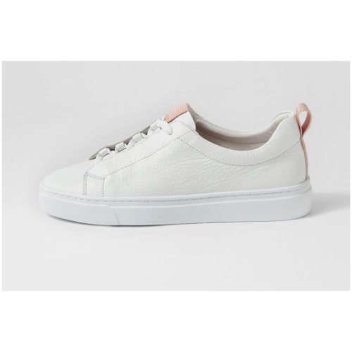 Mollini Oshiy Mo White Dk Nude Leather White Dk Nude Sneakers Womens Shoes Casual Casual Sneakers