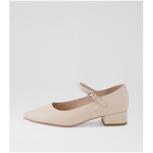 Mollini Thejane Mo Nude Leather Nude Shoes Womens Shoes Casual Heeled Shoes