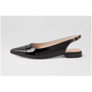 Nude Iris 2 Nu Black Leather Black Shoes Womens Shoes Casual Flat Shoes